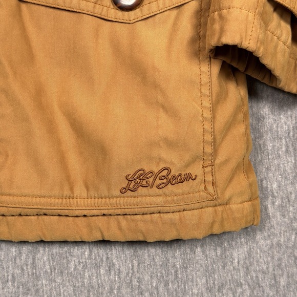 VTG LL Bean Chore Jacket Barn Field Coat Women S Petite Flannel Lined Goretex - Picture 5 of 12